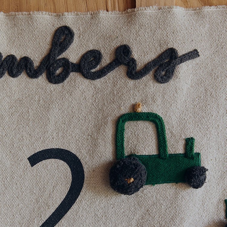Muurkleed Wall Hanger Farm Numbers - 70 x 100 cm - Image 3