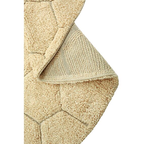 Wasbaar Rond Tapijt Honeycomb Golden - 140 cm - Image 5