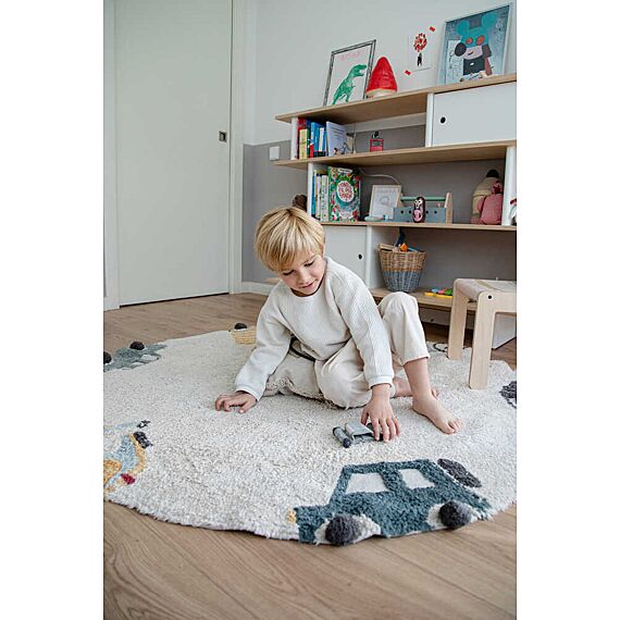 Wasbaar Rond Tapijt Wheels - 140 cm - Image 3