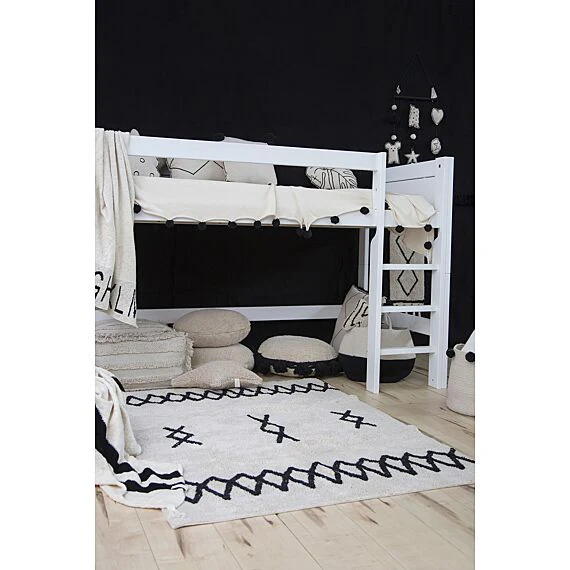 Wasbaar Tapijt Atlas Naturel Zwart - 120 x 160 cm - Image 10