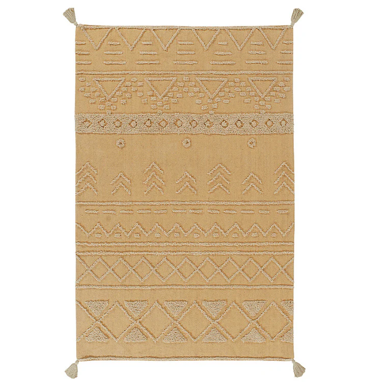 Wasbaar Tapijt Tribu Honing - 120 x 160 cm