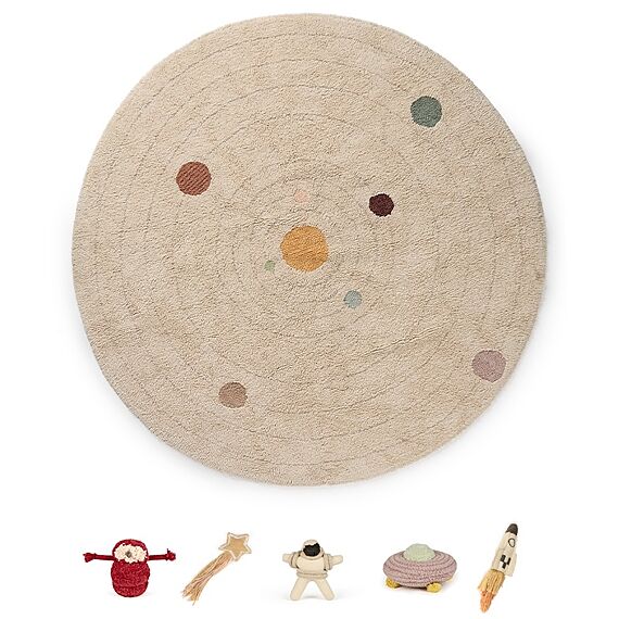 Wasbaar tapijt Play Rug Solar System met 5 accessoires - Ø150 cm - Image 3
