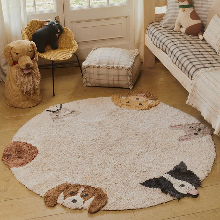 Wasbaar tapijt Dogs - 140 x 140 cm - Image 2