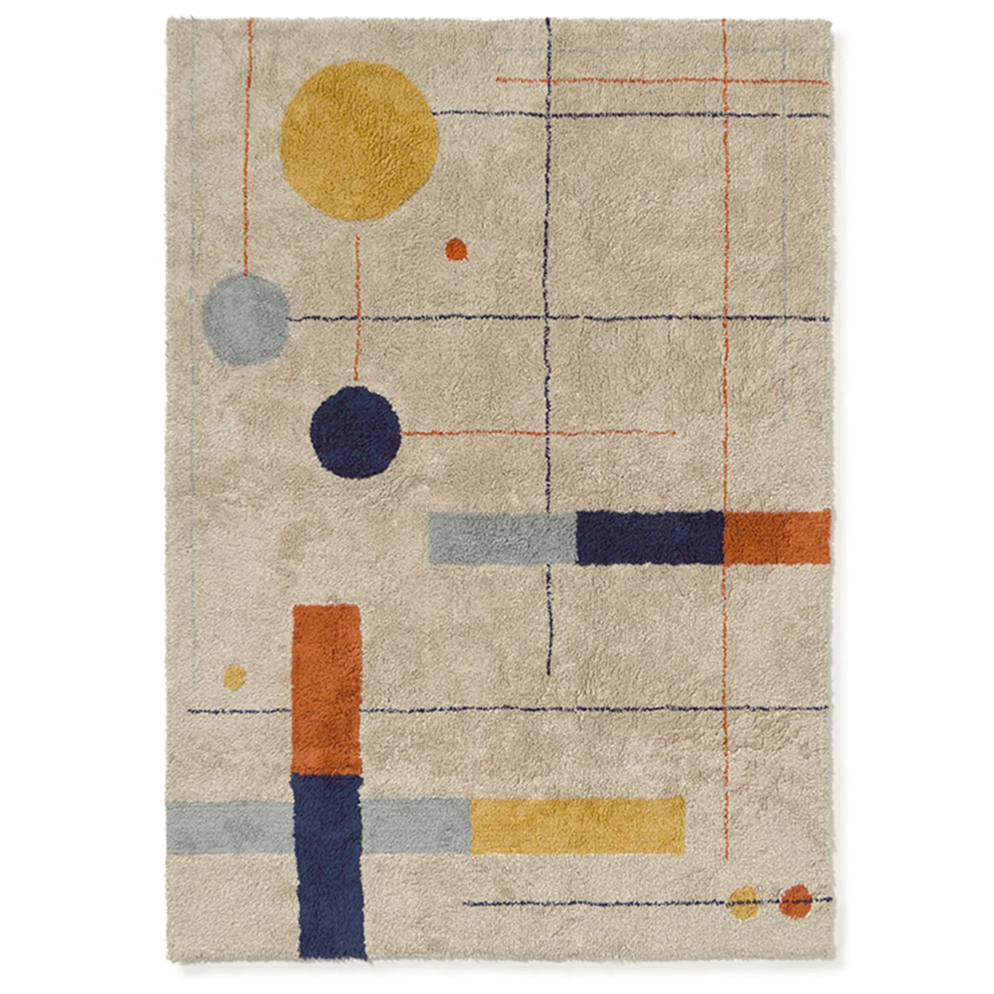 Wasbaar tapijt Geometrical Shapes - 140 x 200 cm