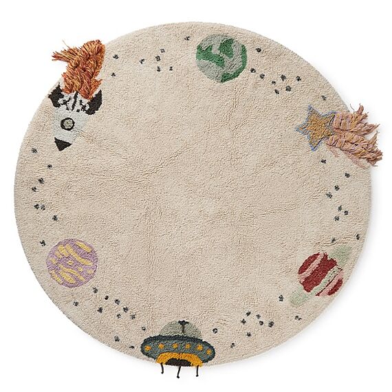 Rond tapijt Washable Rug Interstellar Journey - Ø140 cm