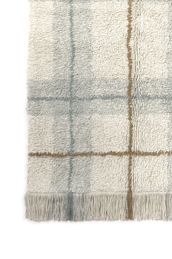 Wasbaar tapijt Tartan Blue Sage - 90 x 120 cm - Image 5