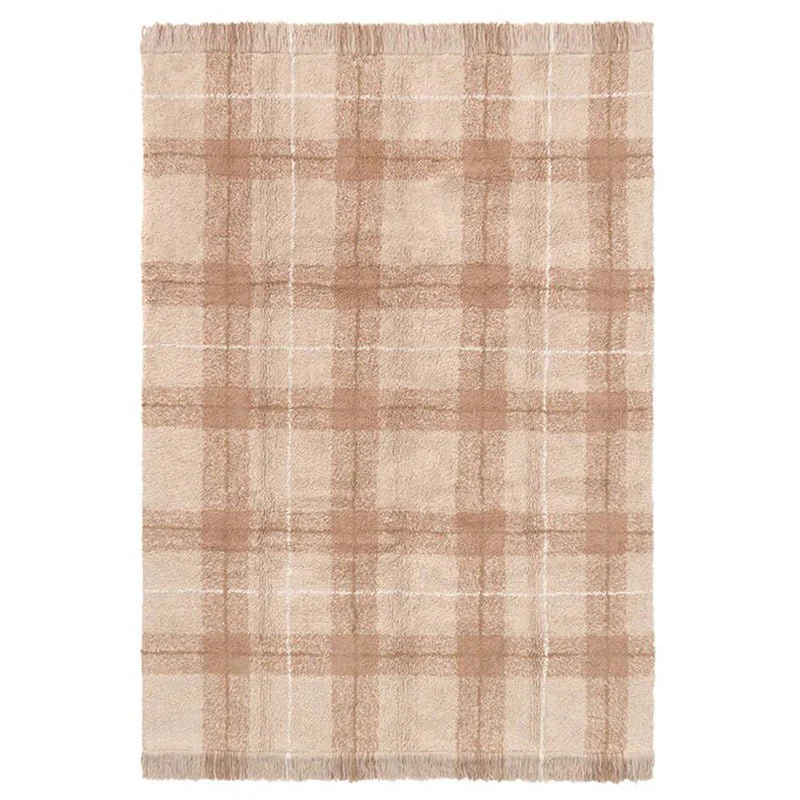 Wasbaar tapijt Tartan Rose - 140 x 190 cm