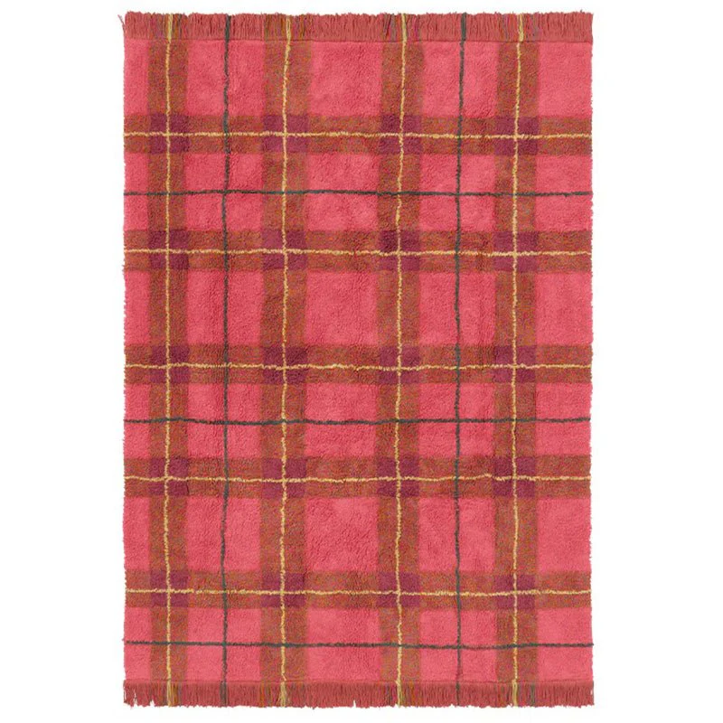 Wasbaar Tapijt Tartan Vintage Red - 140 x 190 cm