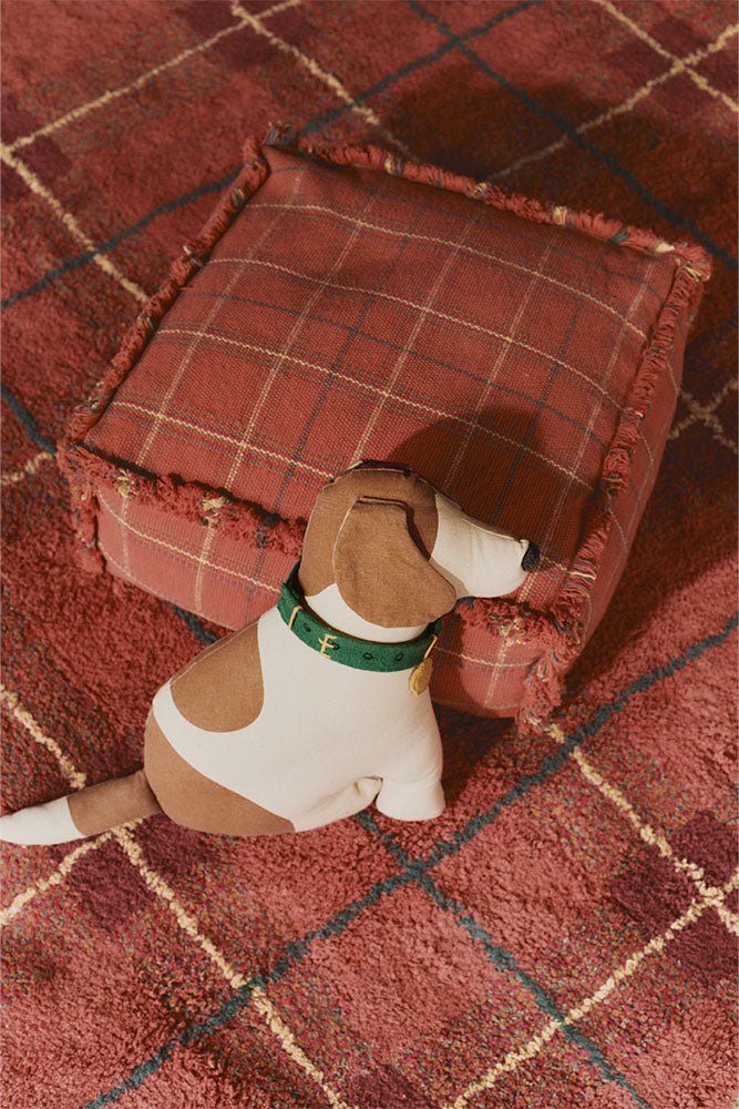 Wasbaar Tapijt Tartan Vintage Red - 140 x 190 cm - Image 5