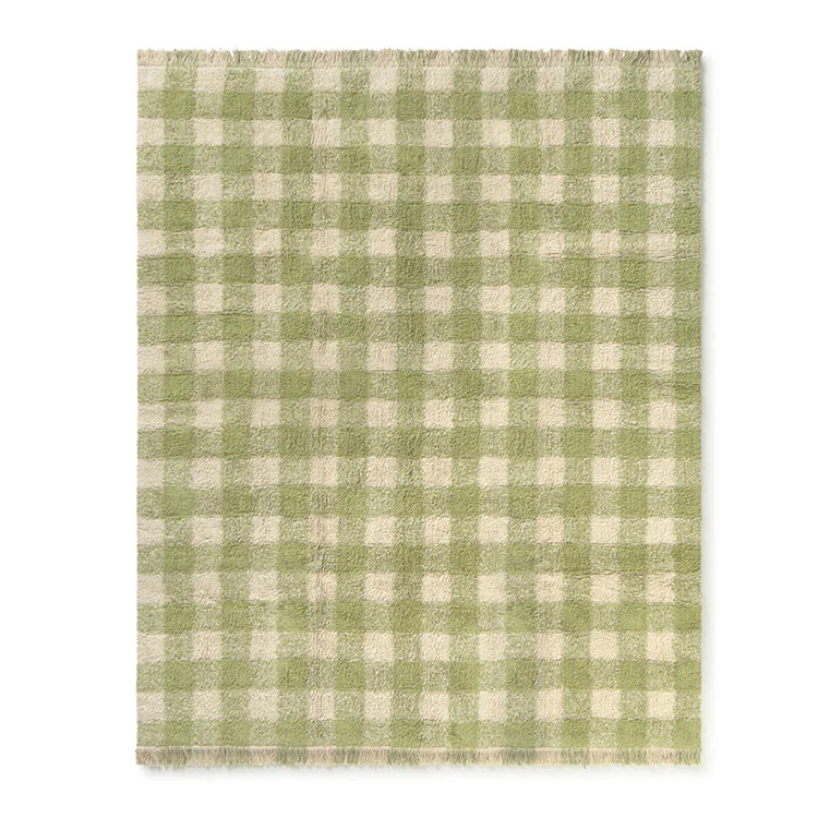 Wasbaar tapijt Vichy Matcha - 90 x 120 cm