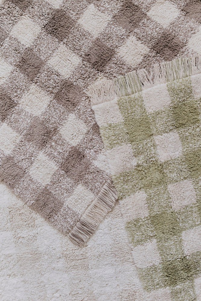 Wasbaar tapijt Vichy Matcha - 90 x 120 cm - Image 3