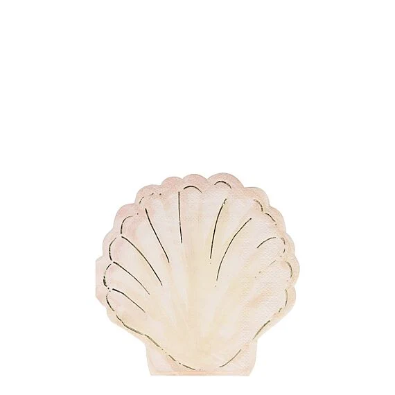 Servetten Watercolour Clam Napkins - set van 16
