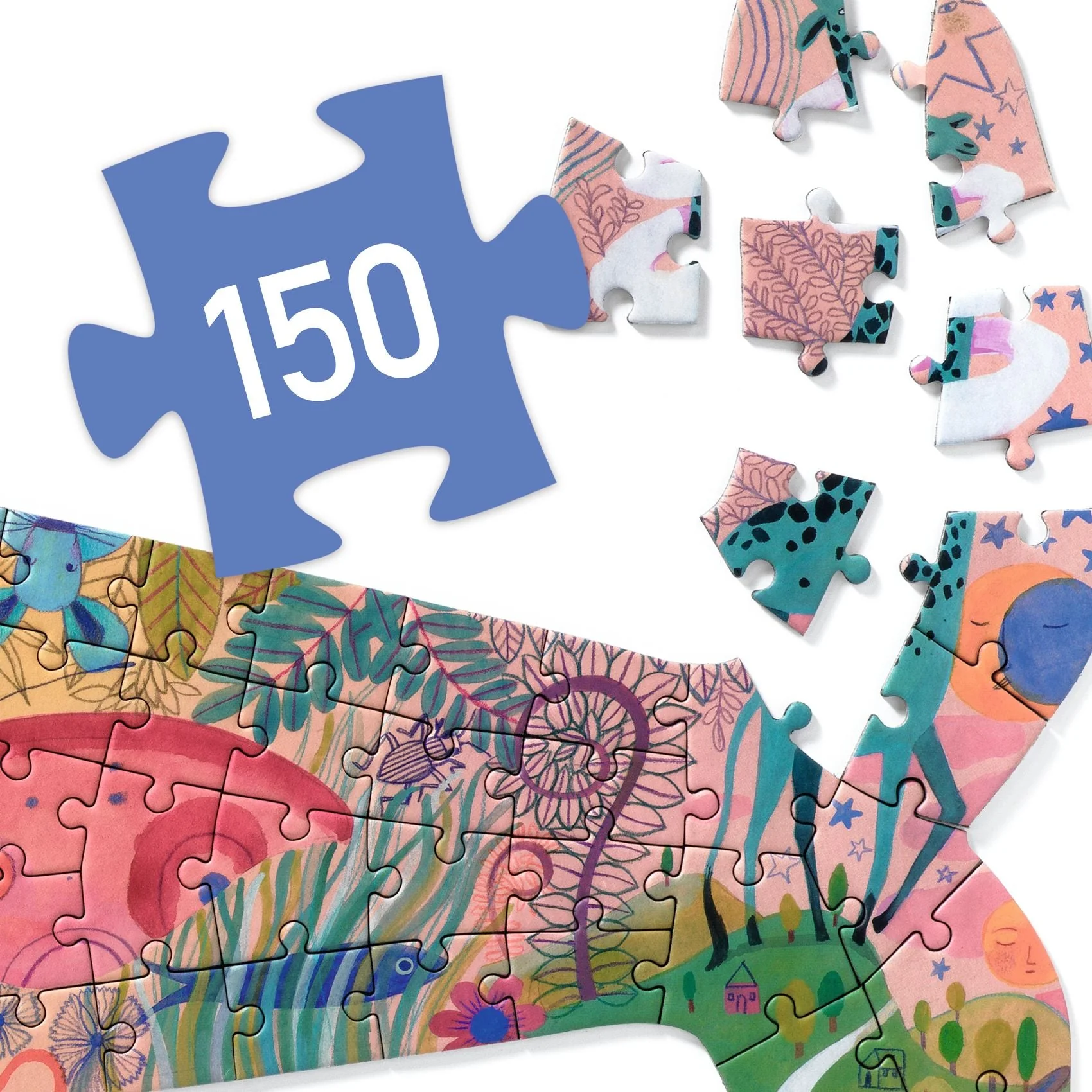 Silhouetpuzzel Puzz'Art Whale - 150 stukjes - Image 6