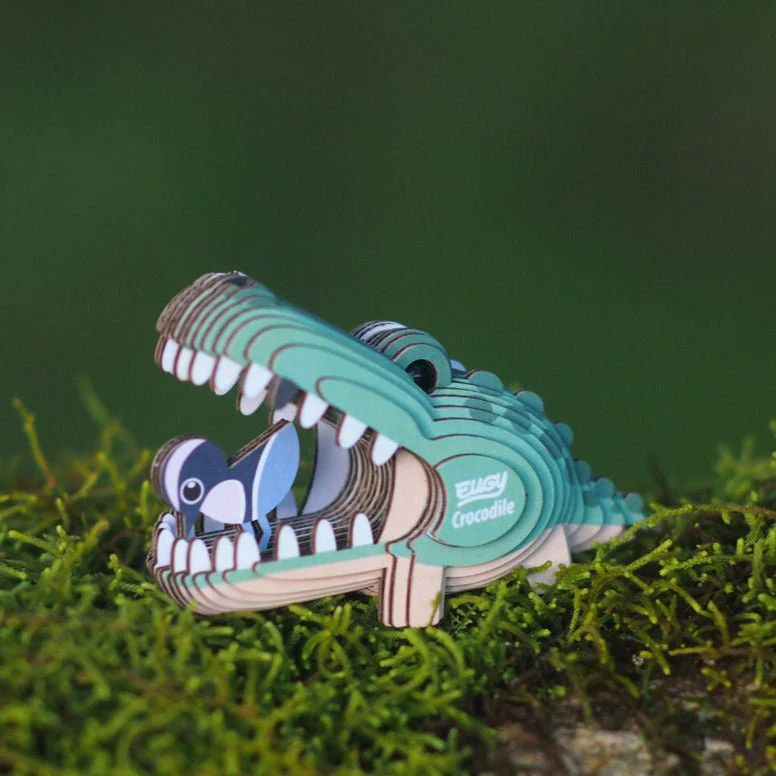 3D puzzel - Wild Dier Krokodil - Image 2