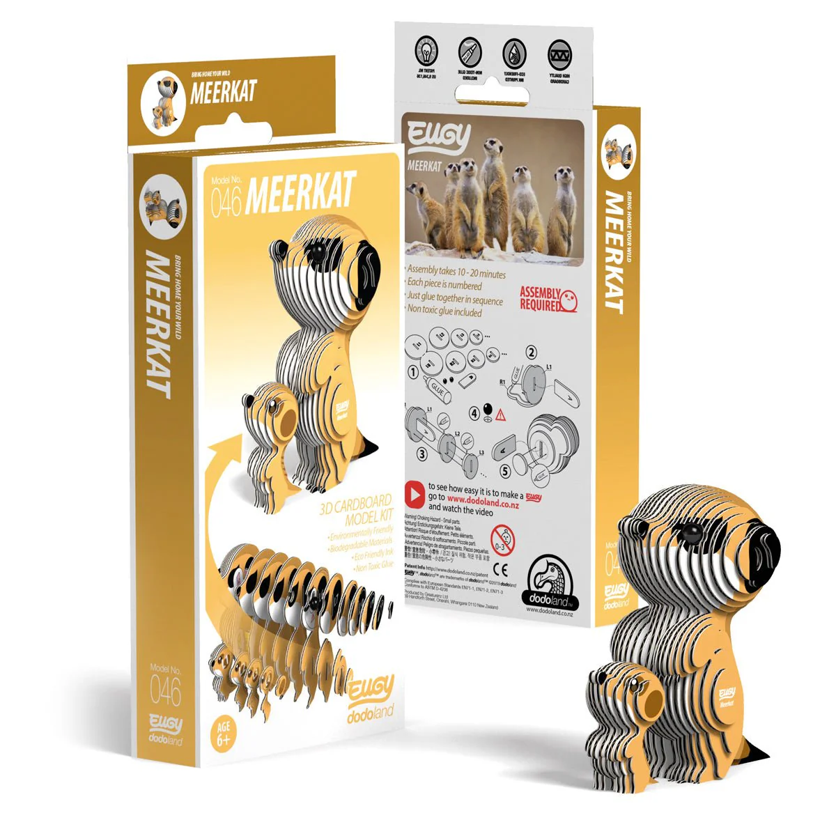 3D puzzel - Wild Dier Meerkat - Image 4