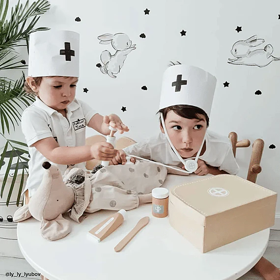 Witte Dokterskoffer Met Instrumenten Uit Hout - Kid'S Hub - Image 10