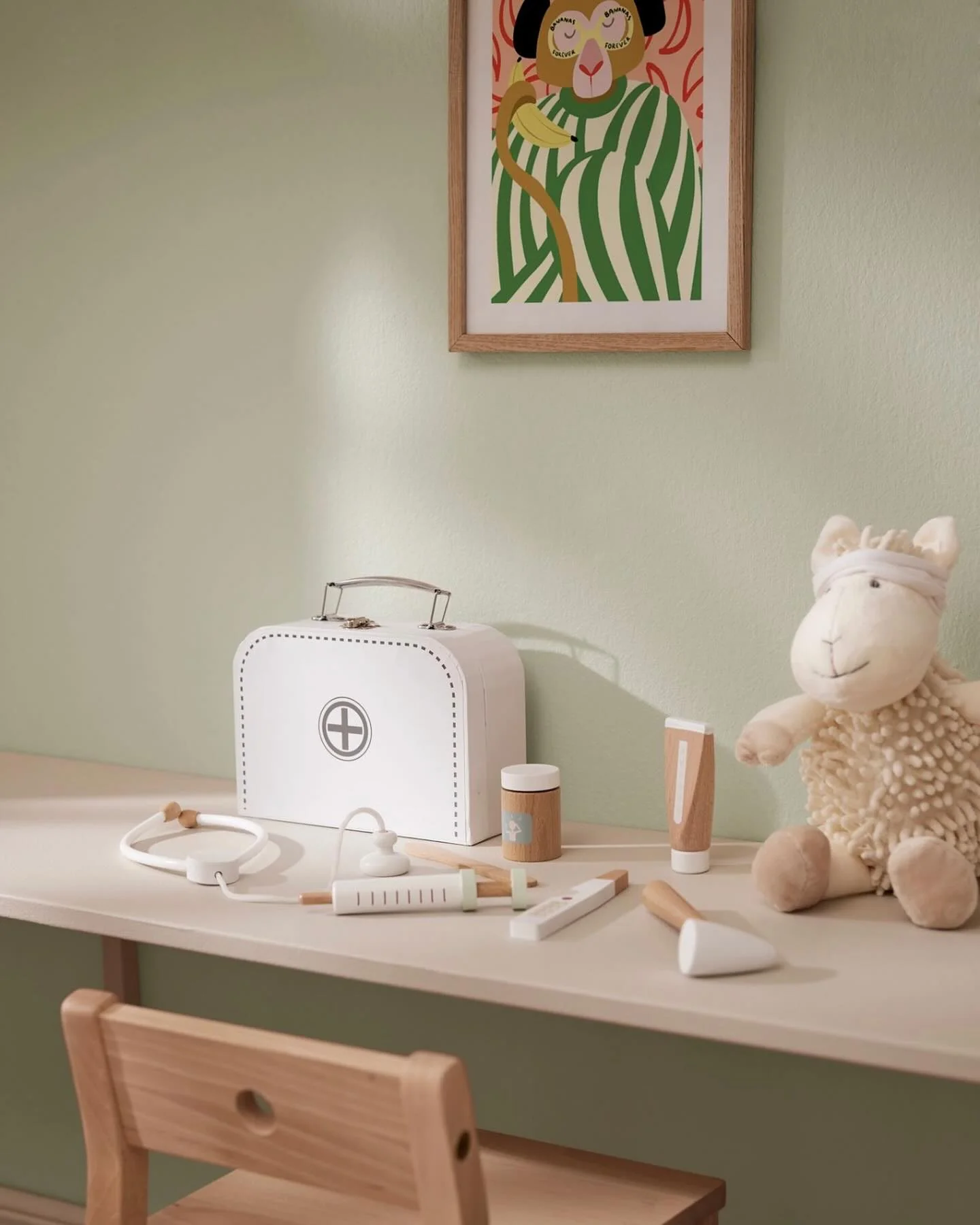 Witte Dokterskoffer Met Instrumenten Uit Hout - Kid'S Hub - Image 2