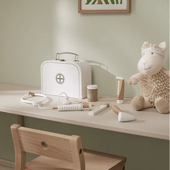 Witte Dokterskoffer Met Instrumenten Uit Hout - Kid'S Hub - Image 7