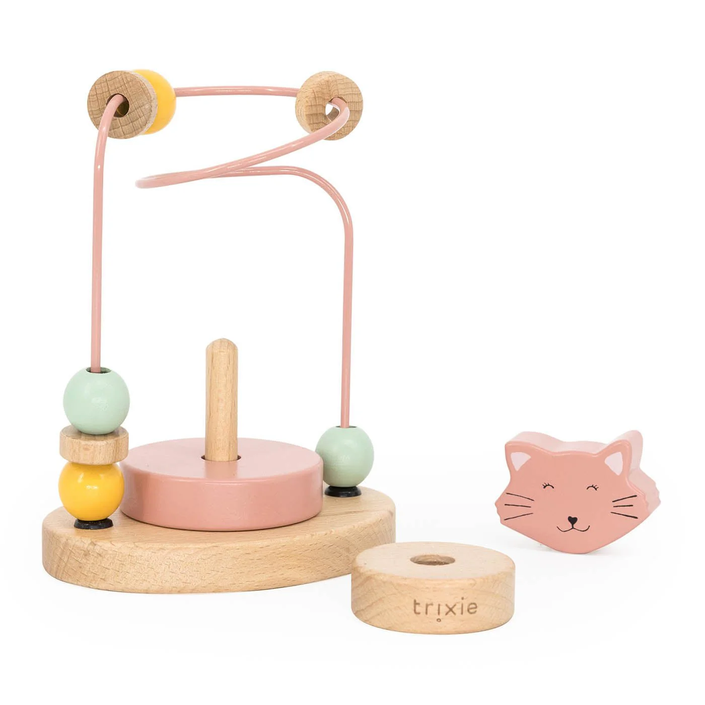Houten kralenframe - Mrs. Cat - Image 3