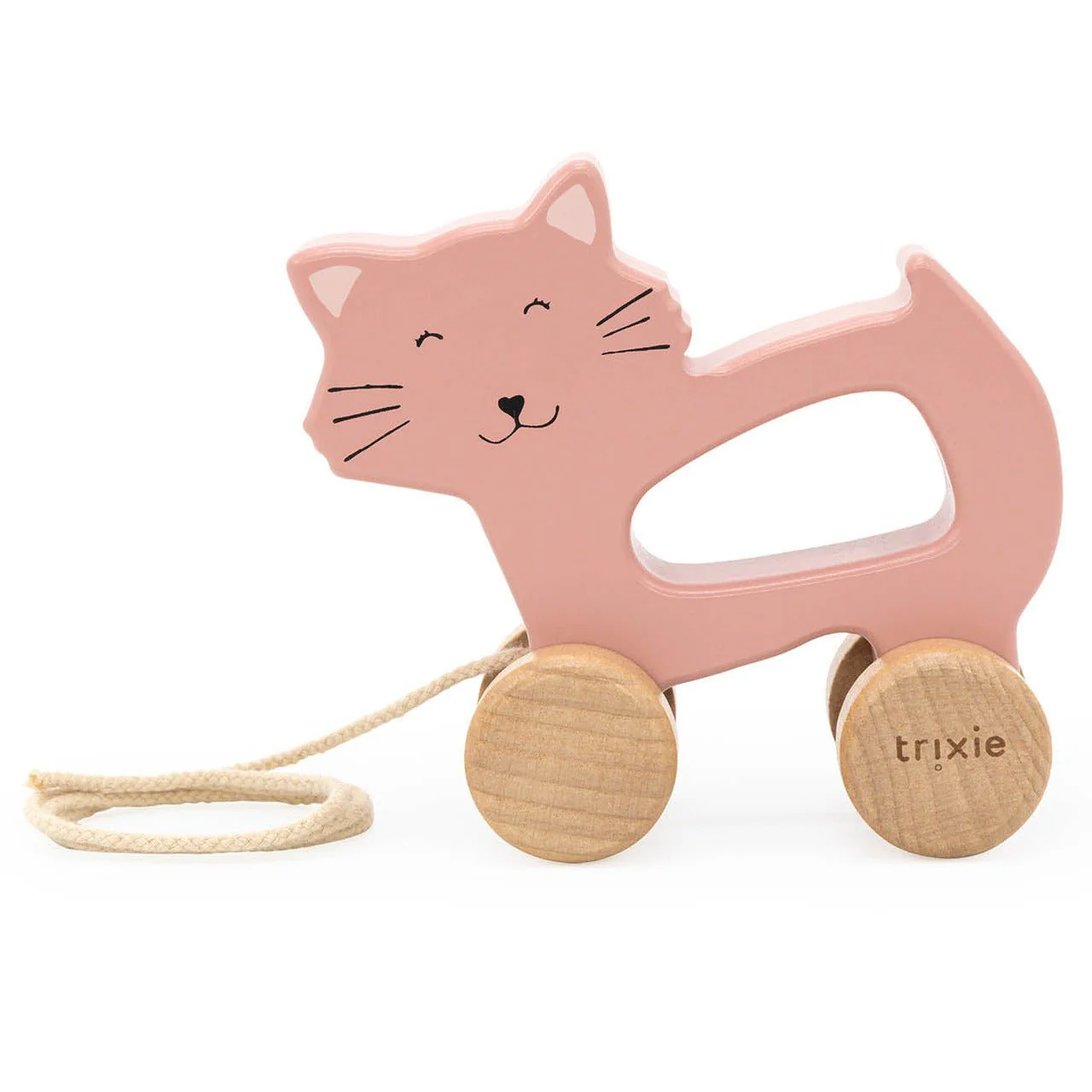 Houten trekspeeltje - Mrs. Cat