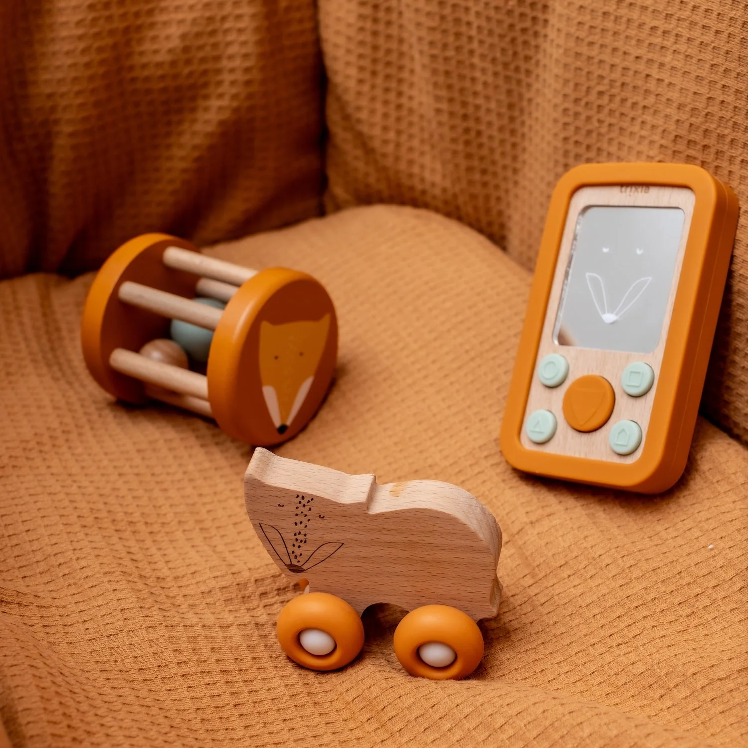 Rollende houten rammelaar - Mr. Fox - Image 2