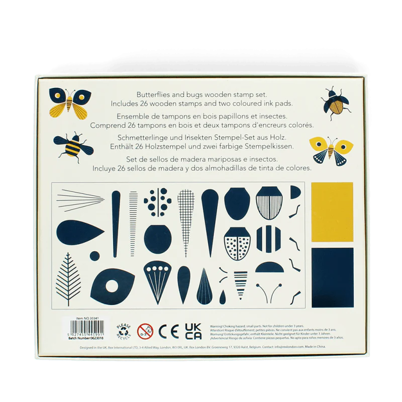 Wooden stamp set - Butterflies and Bugs - Image 4