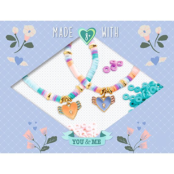 Vriendschapsbandjes You & Me - Heishi Cœurs - Image 3