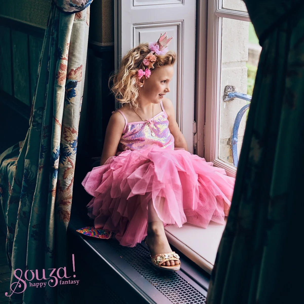 Zalmroze Slippers met hoge hak - Clarisse - Image 3