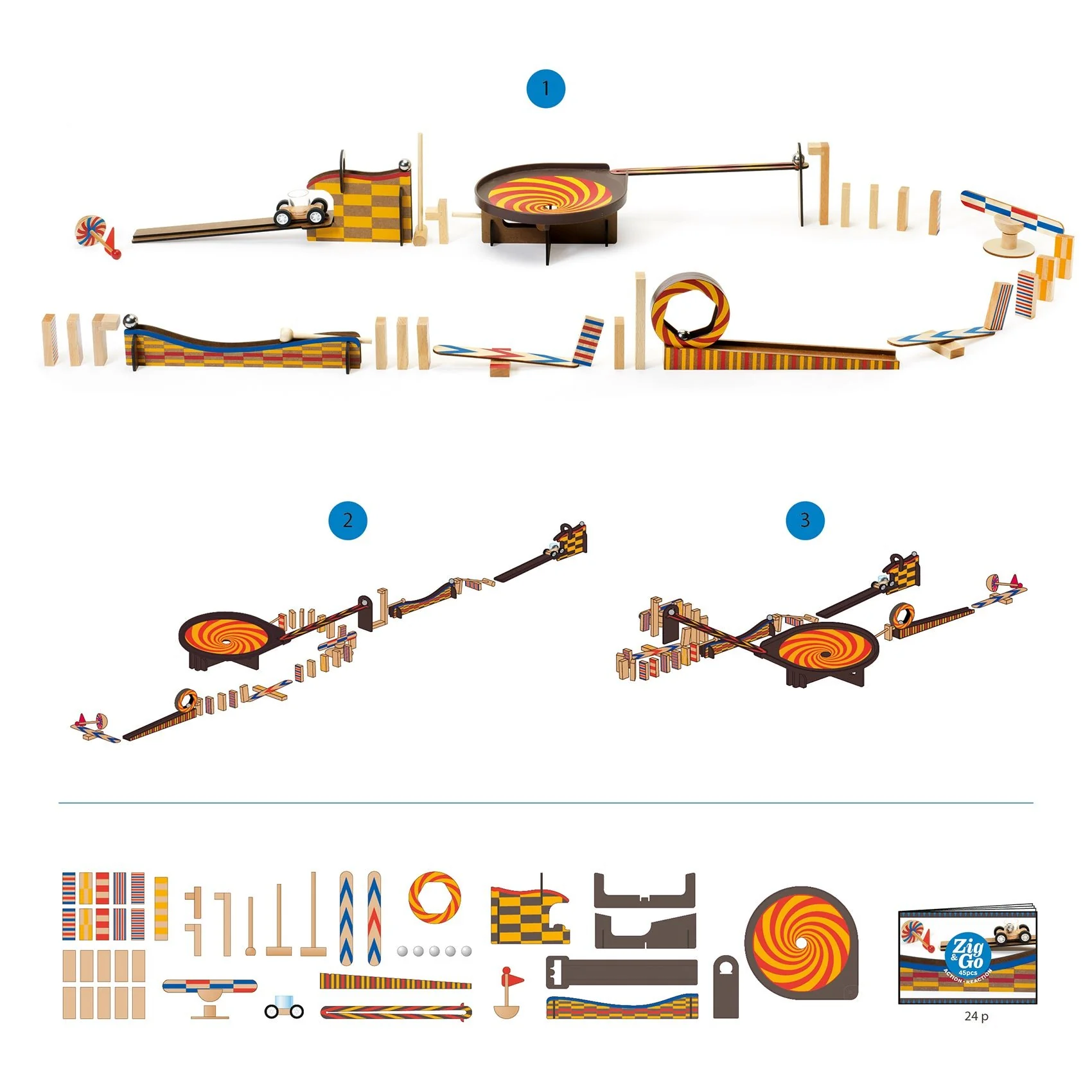 Behendigheidsspel Zig & Go - set van 45 - Image 3